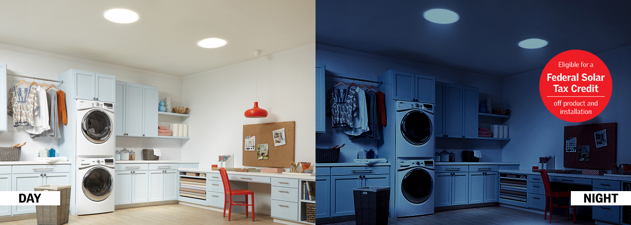 Get the solar night light with your Rigid Sun Tunnel and light up the night.